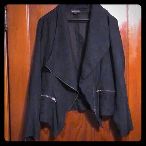 Faux suede jacket